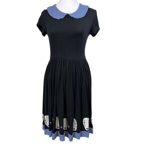 Spirited Away Dress WOMENS Small  NoFace HOT TOPIC Peter Pan Collar purple